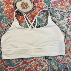 Lululemon Athletica White Sports Bra size 14
